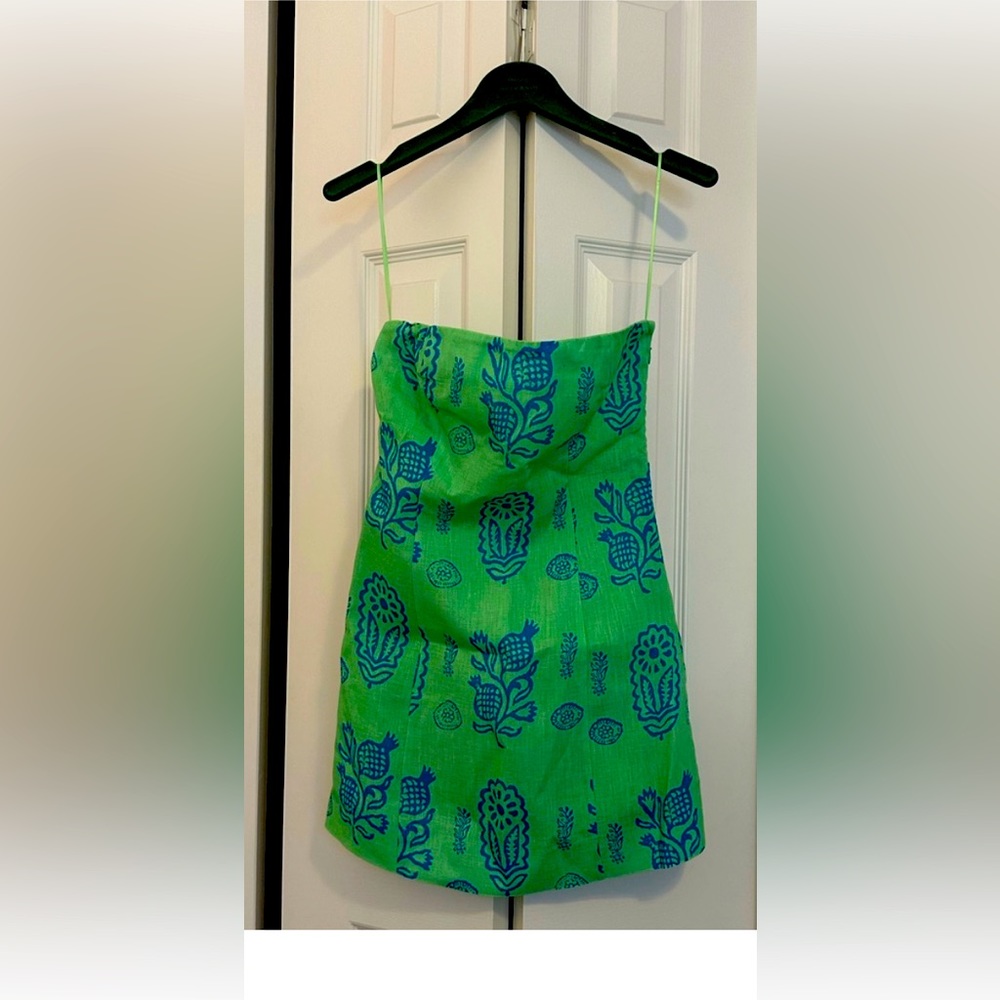 Giovanna Dress in Clover Block Rhode